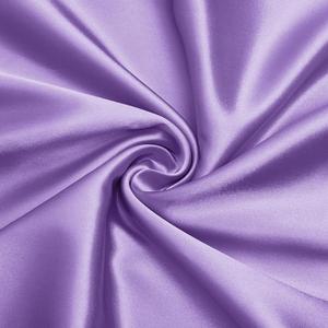 VACVELT Charmeuse Satin Fabric by The Yard, 60 Inch Wide Light Purple Satin Fabric Shiny & Soft Cloth Fabric, Silky Satin Fabric for Bridal Dress, Wedding Decorations, Crafts, Sewing (5 Yards)