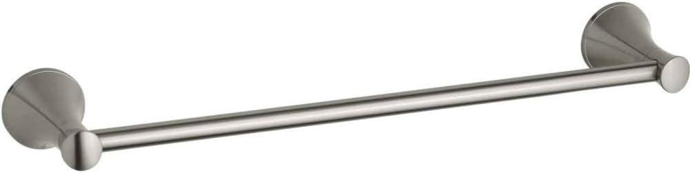 KOHLER K-13430-BN Coralais 18-Inch Bathroom Towel Bar, Vibrant Brushed Nickel