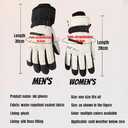 Winter Cycling Gloves Non Slip Touch Ski Gloves Snowboard Accessories Waterproof Pocket Warm Men's and Women's (Pink for Women)