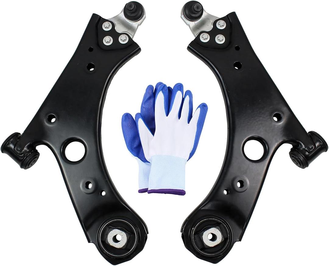 Front Driver and Passenger Side Lower Control Arm with Ball Joint and Bushing for Jeep Compass 2017-2022, Renegade AWD 2015-2023, Fiat 500X AWD 2016-18, 500X 2019-2022