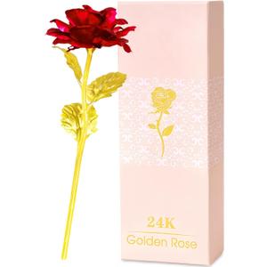 Valentines Day Rose Gifts for Her, Women Mom Gifts for Brithday, Galaxy Glass Rose Forever Preserved Flowers Eternal Crystal Roses Valentine Gifts for Grandma Daughter Wife Girlfriend