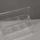 Chivalral Acrylic Utensil Holder & Paper Plate Holders -Clear Space-Saving Cutlery Caddy and Silverware Organizer for Kitchen, Table, Buffet, Party, Picnic, Camping Indoor Outdoor Use