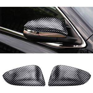 Senzeal ABS Carbon Fiber Side Rearview Mirror Cover Trim for Toyota Highlander 2014 2015 2016 2017 2018 2019 2PCS