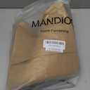 MANDIOO Set of 2 Faux Leather Decorative Throw Pillow Covers Modern Solid Outdoor Cushion Cases Luxury Pillowcases for Couch Sofa Bed 16x16 Inches Brown