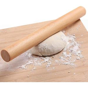 Wooden Rolling Pin for Baking Pizza making, Professional Dough Roller Rolling Pins Wood, 15-3/4-Inch by 1-1/4 Inch, Beech Wood for Baking Pizza, Clay, pasta, Cookies, Roller Pins Baking (Wooden)