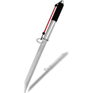 Sand Spike Boat Anchor, 39 Inch Sand Spike Boat Anchor Pole, Boat Anchor Sand Spike with Slide Hammer & Rubber-Coated Handle, for Boats Pontoon, Up to 36', for Shallow Water Shore, Sandbar