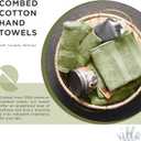 Cotton Washcloths Set of 12, 12x12 Inch, 100% Ring-Spun Combed Cotton, Soft Absorbent Quick-Dry Wash Cloths for Face and Body, Oeko-TEX Certified, Hotel & Spa Quality, Sage