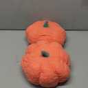 Queekay 2 Pcs Pumpkin Pillow Plush 11 x 9.5 Inch Thanksgiving Stuffed Pumpkin Decor for Fall Home Bedroom Throw Pillow Cushion Gifts for Holiday Operation Christmas Halloween Car Sofa(Orange)