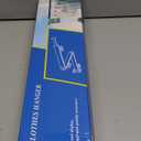 Abiglifty Clothes Drying Rack Wall Mounted, Laundry Drying Rack Collapsible, Foldable & Retractablewith 18 Hooks for Indoor/Outdoor Use inLaundry Room, Bathroom & Balcony (Black)