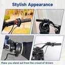 Electric Dirt Bike Throttle Handle Kit Compatible with Surron Light Bee X and S LBX, Imitation Carbon Fiber Quick Twist Throttle for Segway X260 X160 E-Ride Pro S E-Bike with Handlebar Grips