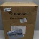 Bonsaii 12-Sheet Cross Cut Paper Shredder, 5.5 Gal Home Office Heavy Duty Shredder for Paper, Credit Card, Mail, Staples, with Transparent Window, High Security Level P-4 (C275-A)