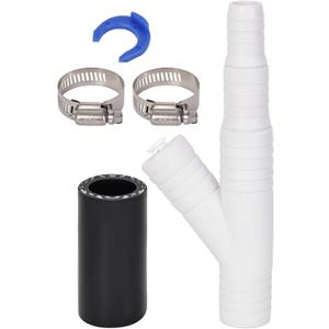 Compatibility with RO WATER OEM ET116-001 D-25QC DLA-D Dishwasher Drain Hose Adapter Kit - 1/4-inch Quick Connect to 7/8-inch Fitting, Heavy-Duty Drain Filter for Garbage Disposal