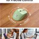 SEUNKWANG EWEADN Q5 Wireless Mouse, BT & 2.4G Computer Mice with Visible Battery Indicator, 1600 DPI, Rechargeable Bluetooth Mouse, 6 Button Portable Silent Computer Mouse for Laptop/PC/Mac - Green