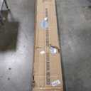 FREDBECK 36 x 84 inch Glass Barn Door with 6.6FT Barn Door Hardware Kit & Handle Included,5-Panel Frosted Glass, Water-Proof Surface,Pre-Drilled Holes,Need Assembly