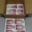 Der Rose Pink Vases Set of 12, Small Bud Vases for Flowers, Rustic Wedding Centerpieces and Home Decor