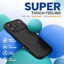 Miracase Magnetic for iPhone 17 Pro Max Case, Compatible with MagSafe, Integrated Silicone Camera Control Cover, 3.0mm Thicken Shockproof Drop Protection Phone Case for 17 ProMax, Black