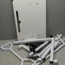 Small Standing Desk with Wheels, Portable Treadmill Desk, Rolling Desk Adjustable Height for Laptop, Mobile Standing Table for Walking Pad, Bedside Table