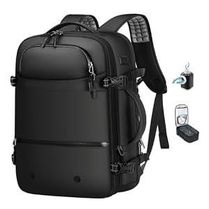 SOAEON Vacuum Backpack with Pump, TSA LOCK,Waterproof Underseat Carry on Backpack with Vacuum Seal Compression for Airplane