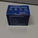 Suction Cup Hooks for Shower,Removable Shower Towel Suction Hooks for Bathroom Wall,Kitchen,Glass,Mirror,Tile to Hang Robes,Loofah-White(2-Pack)