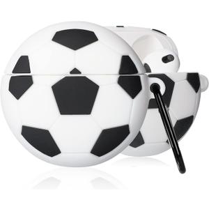 Mulafnxal Case for Airpods 3 3rd Generation Cute Soft Silicone 3D Funny Fun Character for Air pod 3 (2021) Cover Fashion Designer Skin Cartoon Cases (Football)