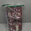 Christmas The Reason For The Season Is Jesus Porch Board Sign Wooden Religious Vertical Sign Christmas Welcome Decor for Front Door Porch Leaner Patio Wall Indoor Outdoor Farmhouse Rustic