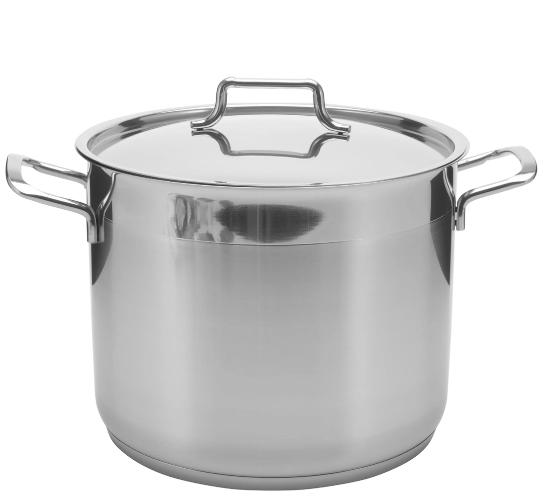 Stainless Steel 12 Quart Stock Pot with Lid, Dishwasher Safe