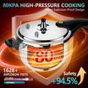 Premium Stainless Steel Pressure cooker 10 quart | 8 Safety Features & Quick cooking | stovetop pressure cookers;instant pot pressure cooker;olla de presion pressure cooker 10+qt large