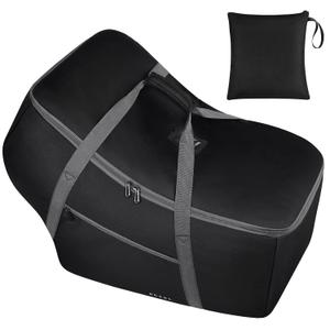 Infant Car Seat Travel Bag Fit Nuna Pipa All Model Car Seat and Base, Fit Doona Baby Stroller, Padded Car Seat Bags for Air Travel, Gate Check Bag with Side Pocket, 5 Protective Feet, Storage Bag (23.6 Inch)
