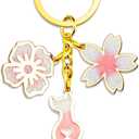 Pink Flower Bag Charms for Handbags Kawaii Decor
