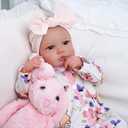 BABESIDE Reborn Baby Dolls with Bassinet Accessories - 20-inch Cute Soft Vinyl Realistic Baby Doll Real Life Baby Dolls with Complete Accessories Perfect for Cuddling, Playtime, and Gift Giving