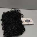 Miss U Hair Jerry Curl Wig Mens Short Black Curly Wig With Mustache 70s Rocker Mullet Halloween Costume
