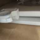 CHURCH Toilet Seat, Easy Clean Hinges Release for Deep Cleans, Durable Enameled Wood Seat, Elongated, White