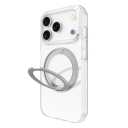 Clear iPhone 17 Pro Case with Stand, Strong Magnetic iPhone 17 Pro Case Compatible with MagSafe, Drop Protection Cases for iPhone 17 Pro Translucent Matte Shockproof Phone Cover 1Pack