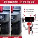 Wheel Accessories Parts 2 Pcs Hub Centric Wheel Spacers 8 on 170mm 2" Thick M14 x 1.5 Thread Stud 124.9mm Hub Fits 2003+ Ford F250 F350 Super Duty Single Rear Wheel | 03-05 Dually Rear Wheel Front