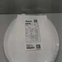 KOHLER 20111-0 Brevia, Slow Close Toilet Seat, Round Toilet Seat, Grip-Tight Bumpers Quick-Attach Hardware, White