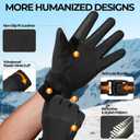 rivmount Winter Waterproof Ski Snow Warm Gloves for Women Men, Windproof Cold Weather Thermal with Touchscreen Fingers, for Running Driving Cycling Hiking Biking Outdoor Sports Daily Work