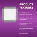 AccessPro LAP8 Magnetic Access Panel - 8x8 Drywall Access Door with Removable Flush-Mount Cover - Durable, Paintable, Heat-Tolerant, Easy Install for Walls & Ceilings - by Luxairy Vents