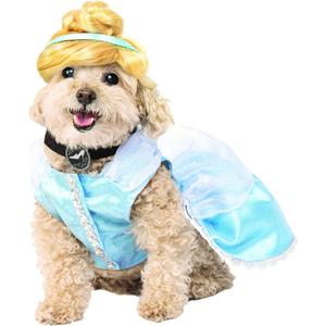 Disney Princesses: Cinderella Pet Costume for For Dogs or Cats by Rubies, Small (Small (Pack of 1))
