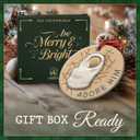 5 x Adore Him Nativity Scene Christmas Ornament 2025 - Baby Jesus Christian Ornament, Religious Christmas Tree Decoration for Believers - Faith-Based Gift Celebrating The Birth of Jesus