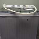 Twin Tub 26lbs Capacity Laundry Portable Washing Machine, 18lbs, Compact Washer for Home Dorm Apartment (Grey+White)