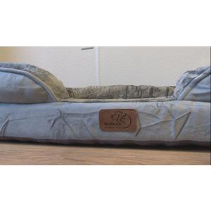 BEDSURE Couch Cover for Dogs - 20.5"x28"x9" Pet Furniture Protector with Memory Foam Neck Bolster, Quilted Fabric, and Water-Resistant Base Layer by PETMAKER (Gray) (Large, Grey)