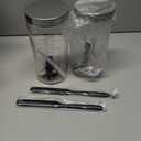 50oz Sourdough Starter Jar Kit, Large Capacity Sourdough Jar, Wide Mouth Sourdough Bread Starter Kit for Perfect Sour Dough Bread, Sourdough Starter Kit (Black, 2 Pack)