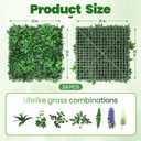 20"x20" (24 Pieces) Artificial Boxwood Green Wall Hedge Panels