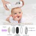 Baby Earmuffs 25dB NRR Noise Cancelling Headphones for Babies 0-36 Months | Fontanel-Safe Adjustable Headband | Infant Ear Protection for Airplane,Fireworks,Concerts | Foldable with Storage Bag