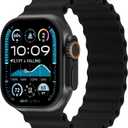 Ocean Sport Solo Loop Compatible with Apple Watch Band 49mm 46mm 45mm 44mm 42mm 41mm 40mm 38mm for Men Women, Silicone Stretchy Strap Wristband for iWatch Ultra 3 Series 11 10 9 8 SE 7 6 5 4 3 (Black)