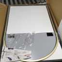 Rowjut Gold Arched Bathroom Mirror for Wall-36"X24" Wall Mirror for Living Room, Bedroom, Bathroom, Dressing Room Hanging Vanity Mirror for Wall Decoration