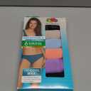 Fruit of the Loom Women's Breathable Underwear, Moisture Wicking Keeps You Cool & Comfortable, Available in Plus Size (5, Cooling Stripes - Bikini - 6 Pack - Colors May Vary)