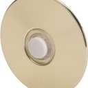 Newhouse Hardware BR5W Unlighted Doorbell Button, 1-Pack, Brass