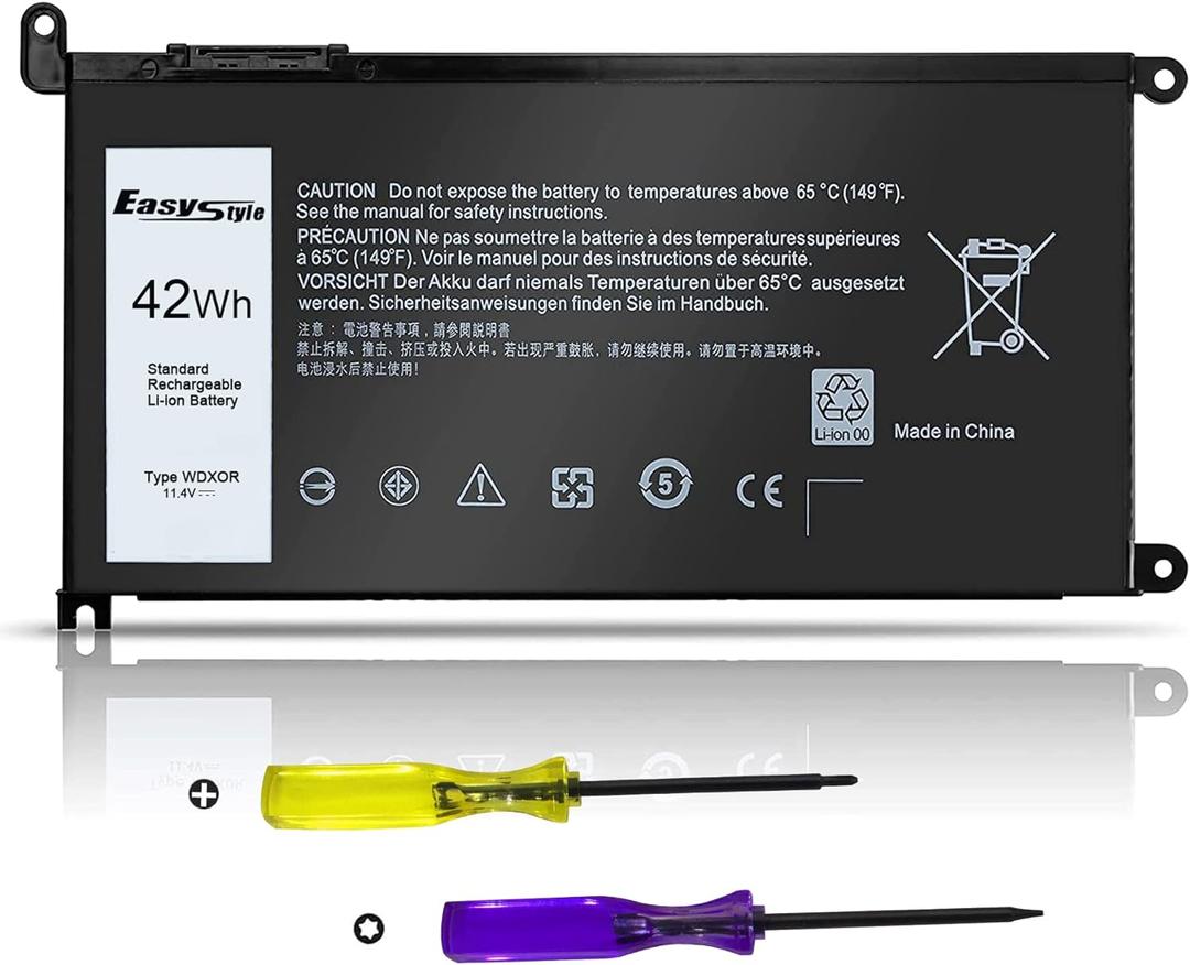 42Wh WDX0R Replacement Laptop Battery for Dell Inspiron 13 15 5000 7000 Series 5570 7579 5567 5379 5579 7573 7378 5378 3780 3790 5565 5765 5770 7368, Latitude 3189 3390 & more WDXOR P69G 3CRH3