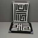 VIYYIEA Framed Canvas Abstract Minimalist Wall Art, Set of 2 Boho Neutral Geometric Painting Wall Decor for Bathroom Bedroom Living Room Office Hallway, 16" x 12"